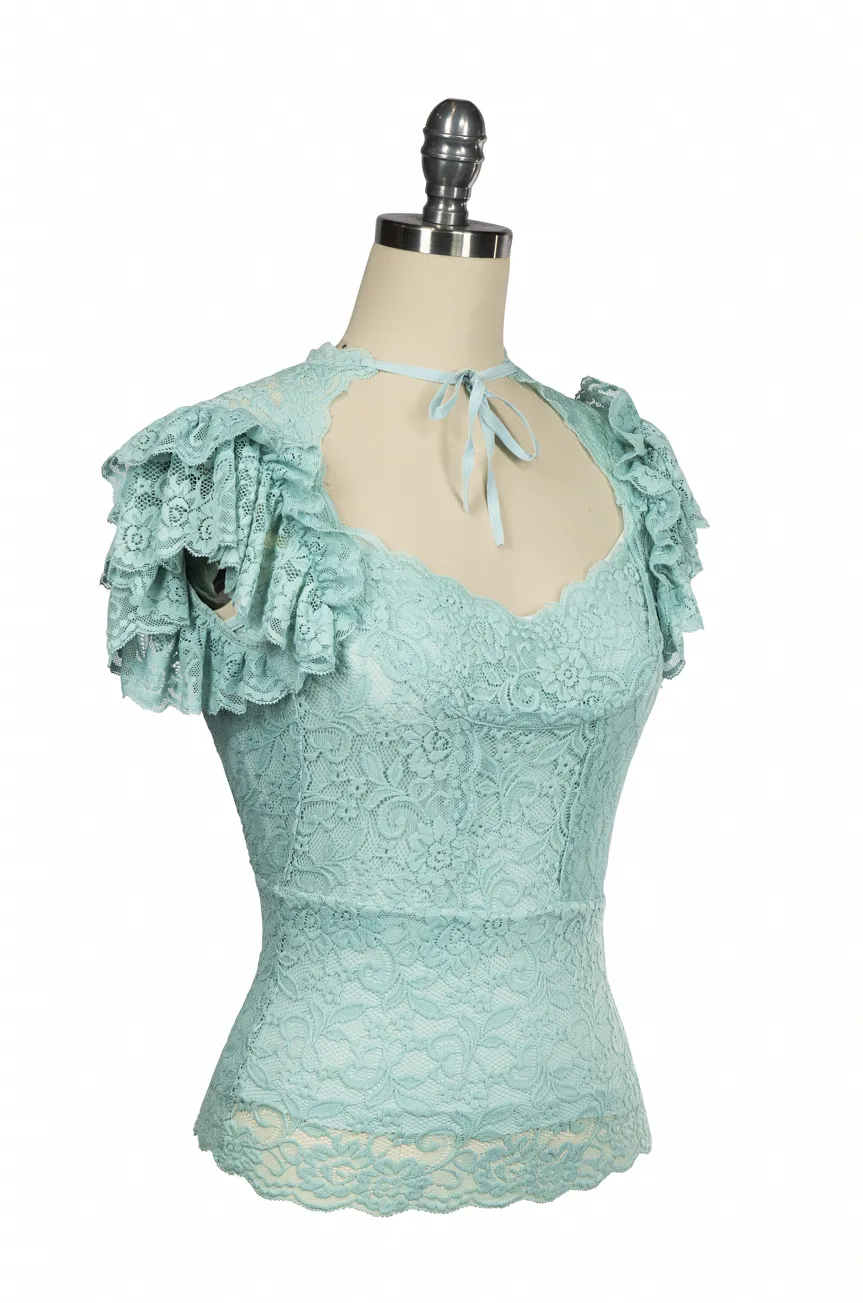 Mayfair Lace Camisole (Blue)