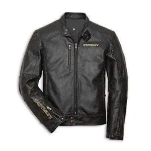 Men's Black Slim Fit Casual Motorbike Biker Cowhide Leather Jacket