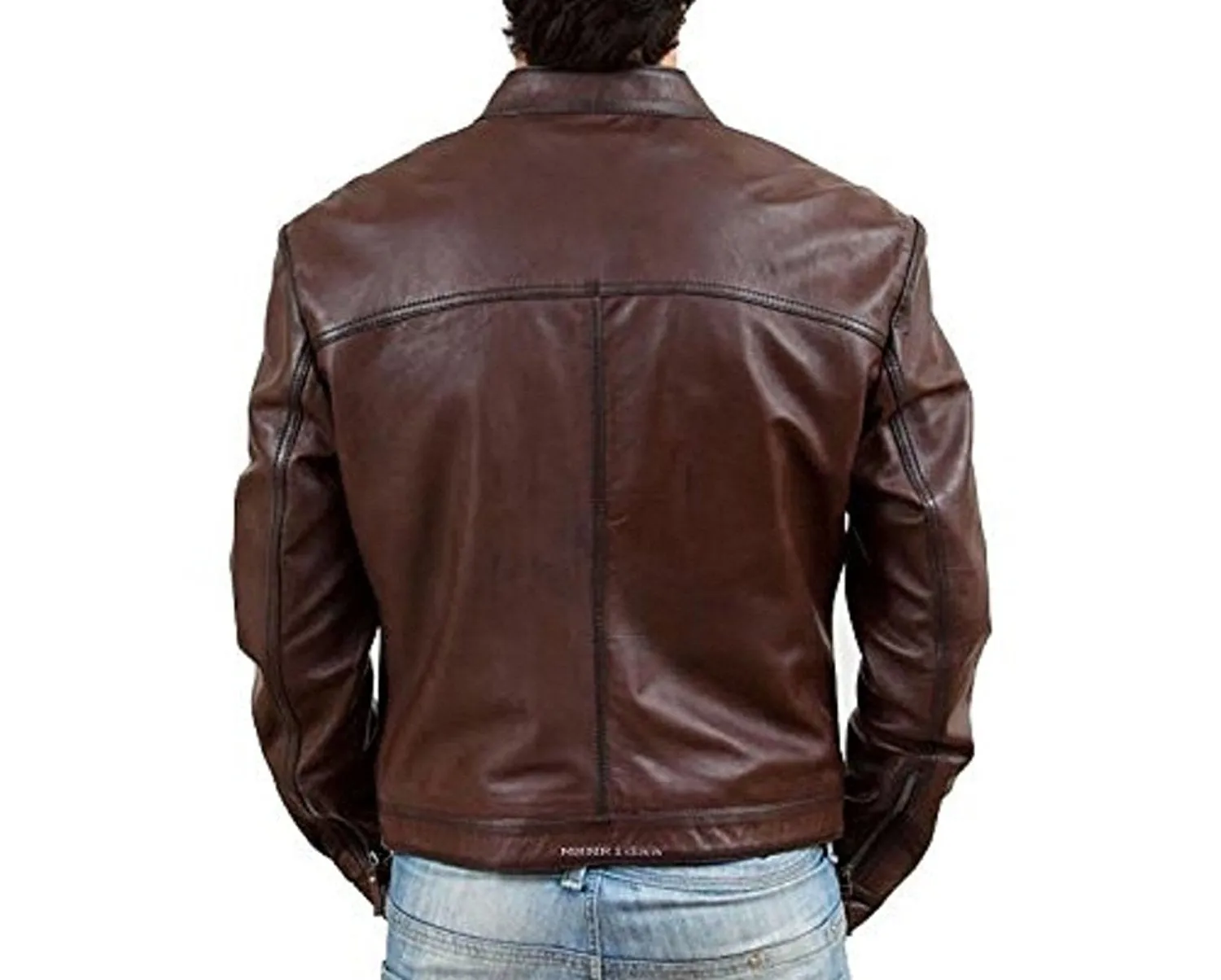 Men's Pure leather Jacket  Brown,Stylish Oxford Jacket