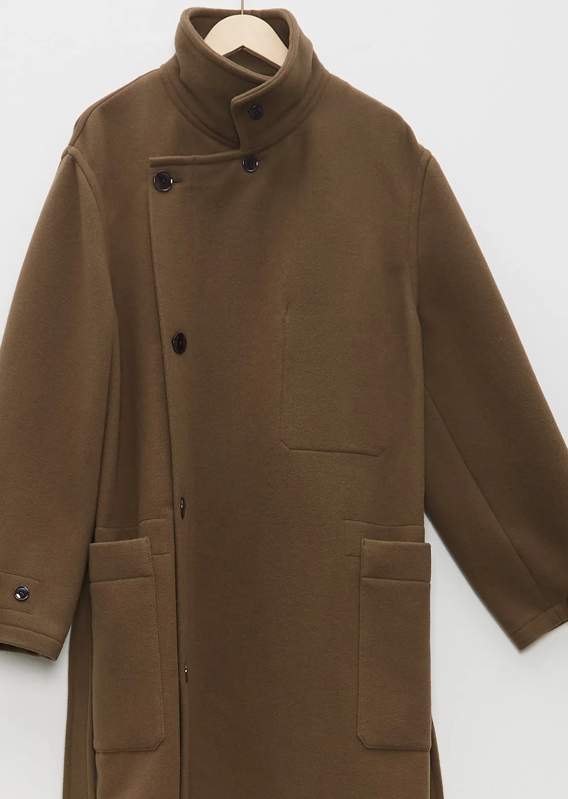 Men's Wrap Coat — Dark Squirrel