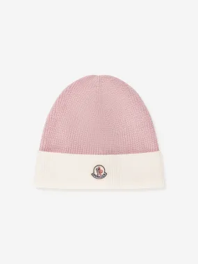 Moncler Enfant Baby Girls Beanie Hat in Pink