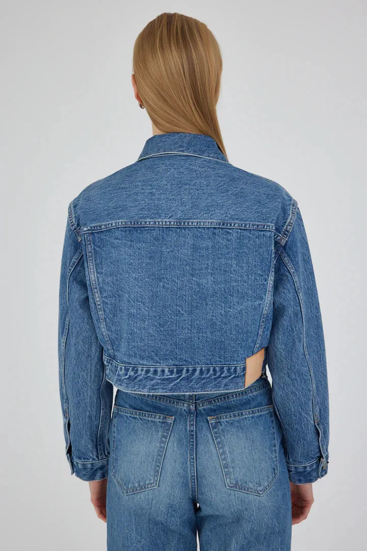 Moussy Bayview Zip Cropped Jacket