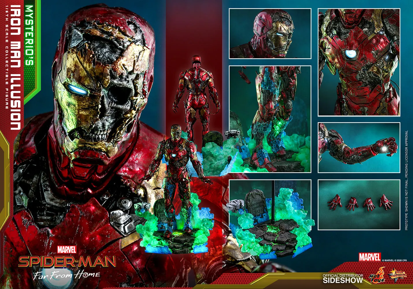 Mysterio's Iron Man Illusion Spider-Man: Far From Home Sixth Scale Figure