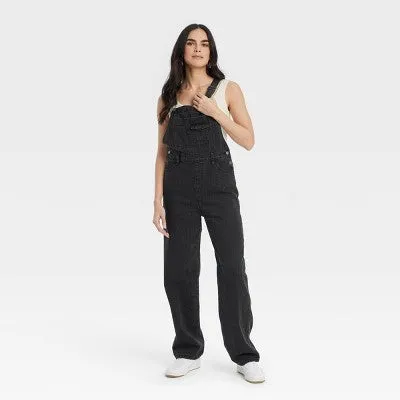 New - Universal Thread Women's 90's Baggy Denim Relaxed Jumpsuit Overalls