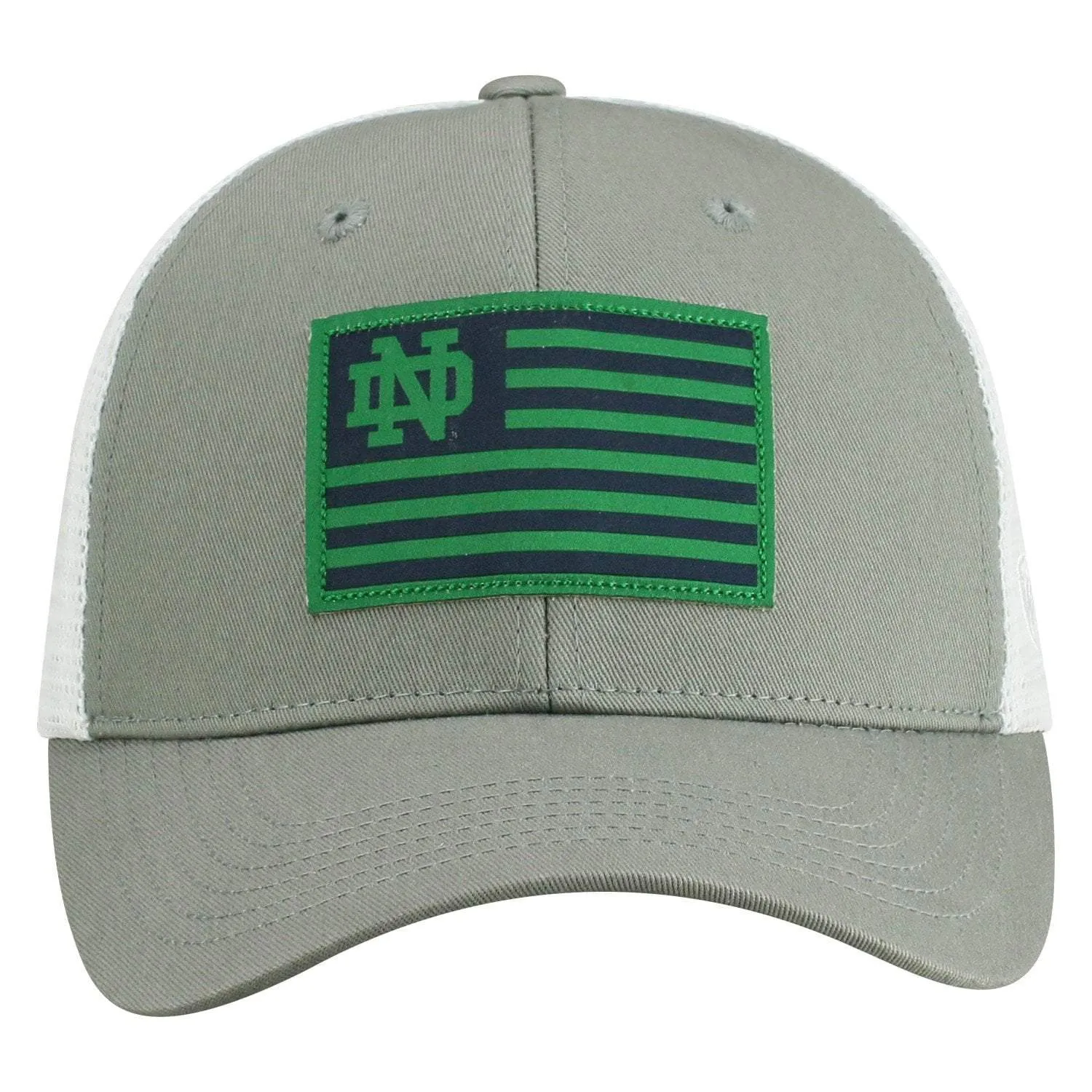 Notre Dame Fighting Irish TOW Gray "Brave" Mesh Structured Adj. Hat Cap