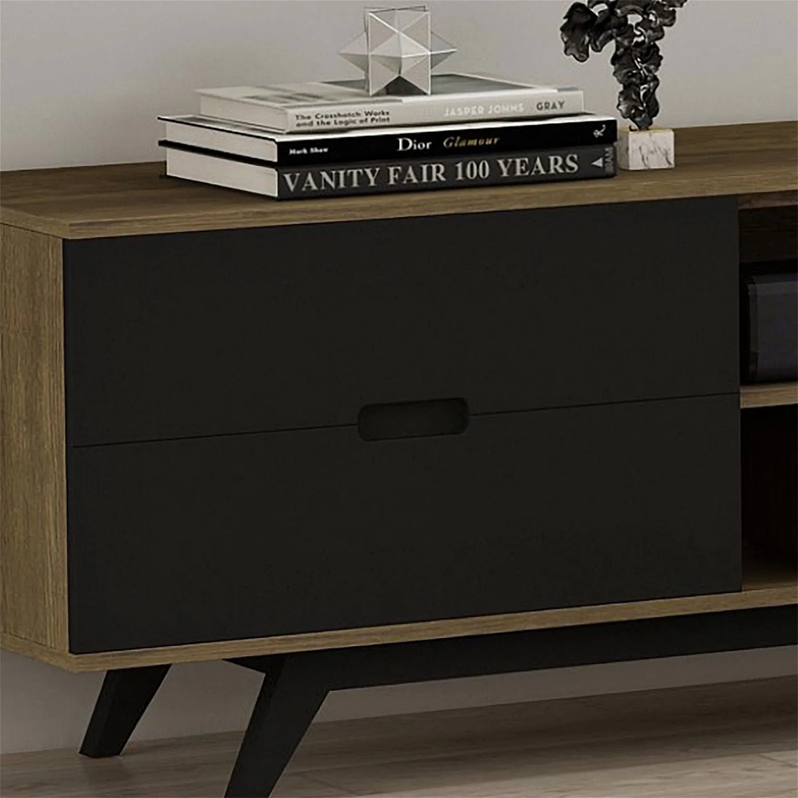 NOVA 1800 Entertainment Unit Dark Oak by Tauris