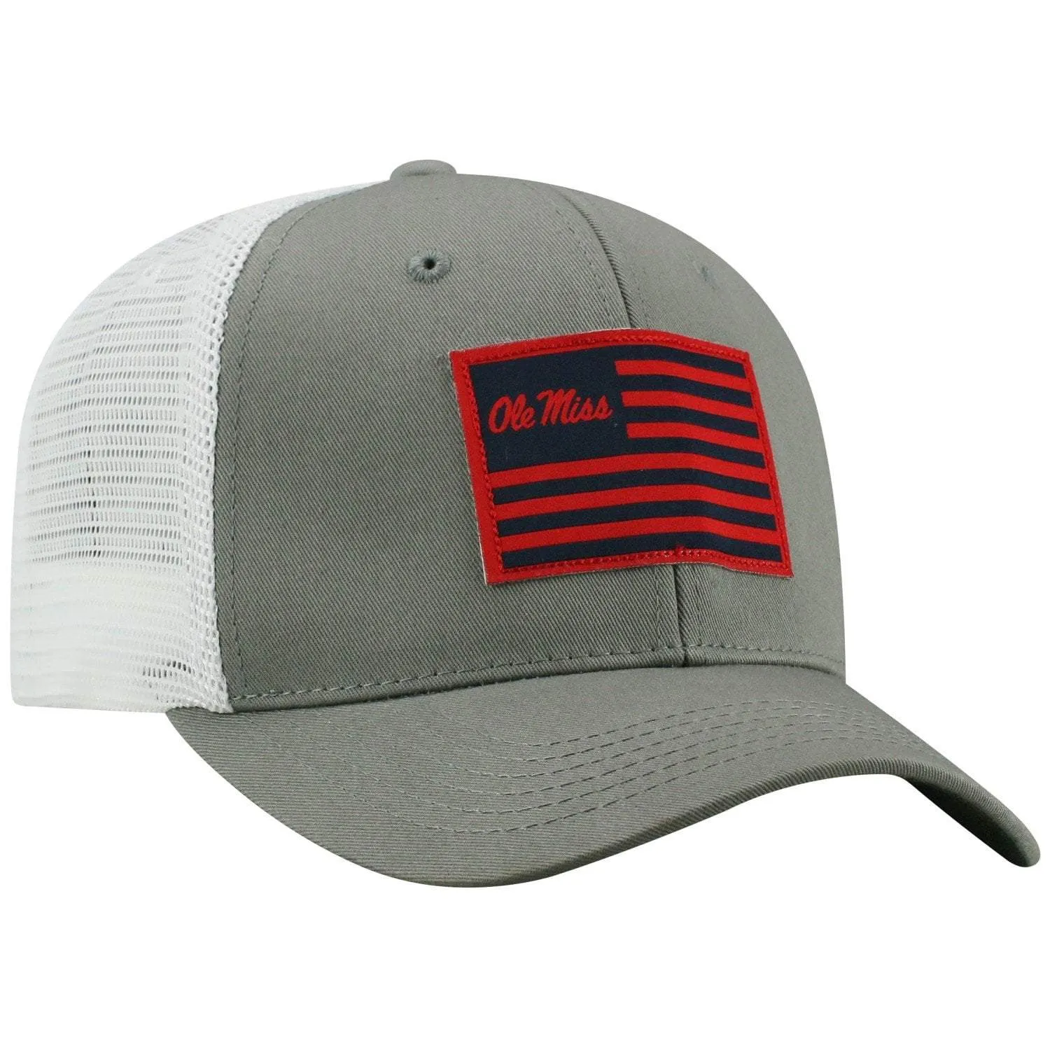 Ole Miss Rebels TOW Gray "Brave" Mesh Structured Adj. Hat Cap