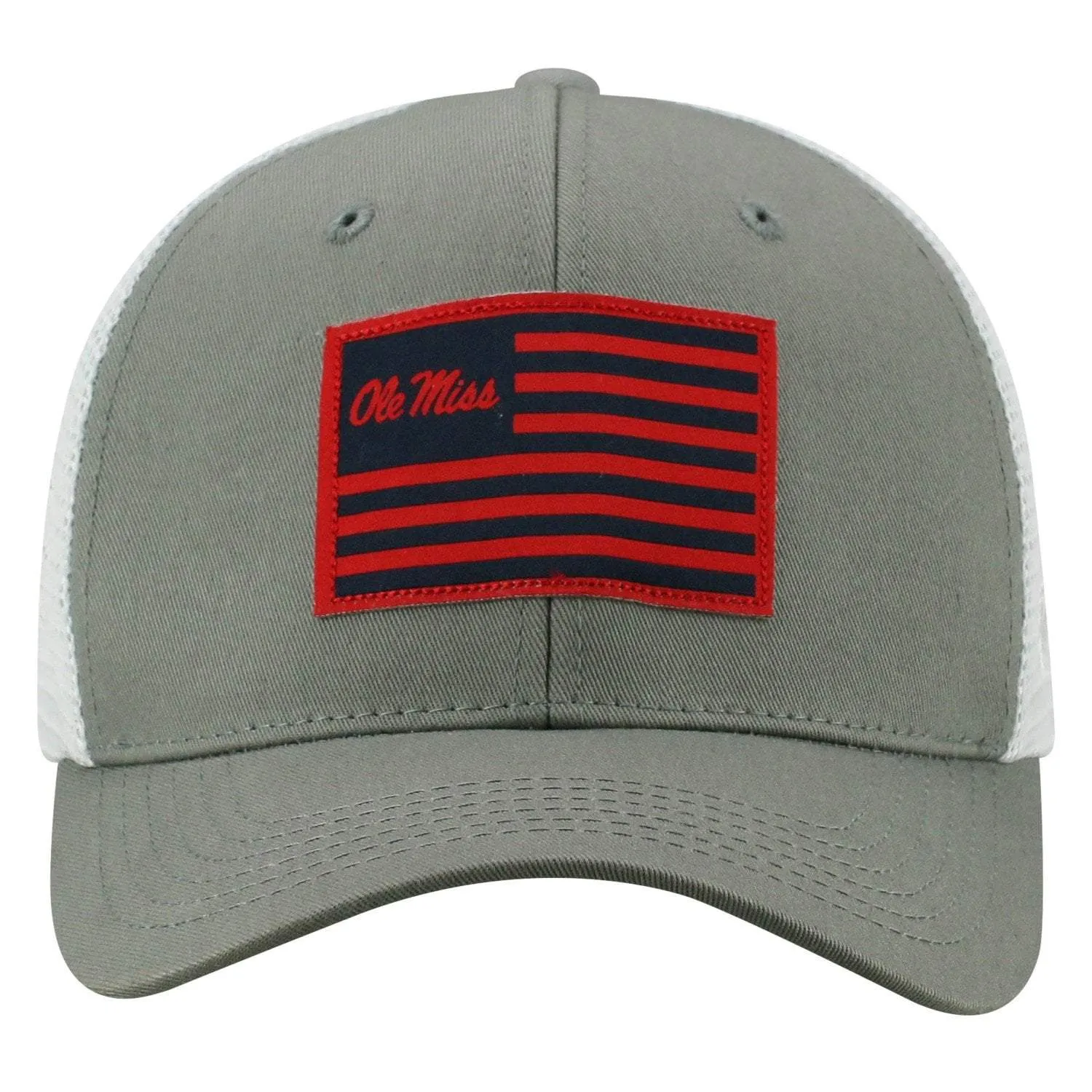 Ole Miss Rebels TOW Gray "Brave" Mesh Structured Adj. Hat Cap