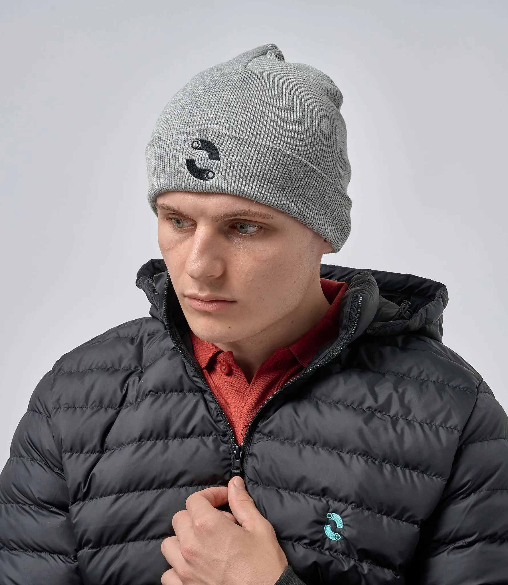 Omnitau Unisex Organic Cotton Commuter Beanie - Heather Grey