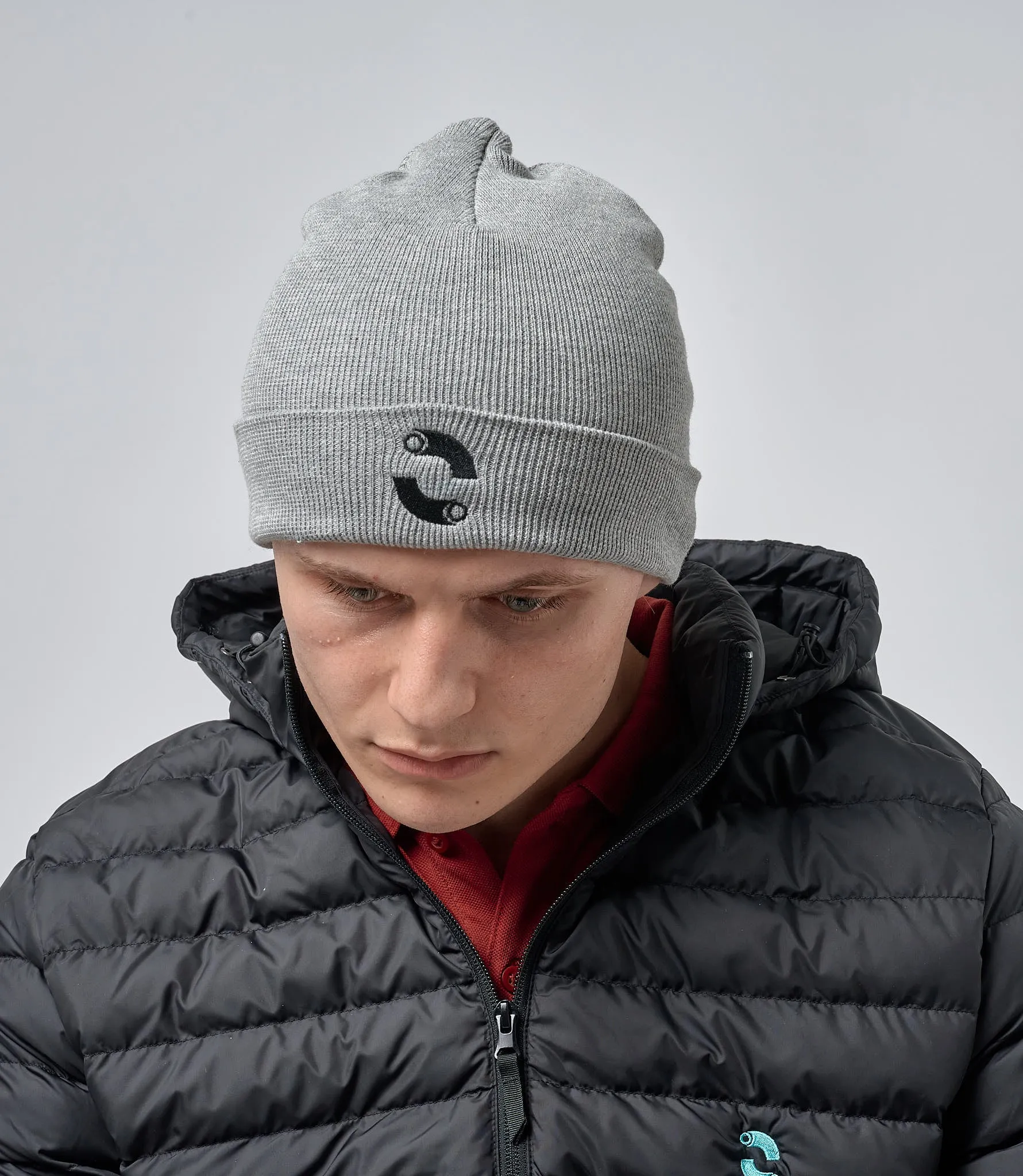 Omnitau Unisex Organic Cotton Commuter Beanie - Heather Grey