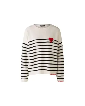 Oui Loads of Love Stripe Pullover