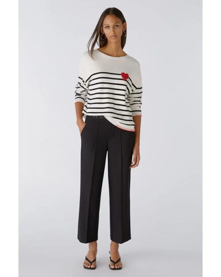 Oui Loads of Love Stripe Pullover