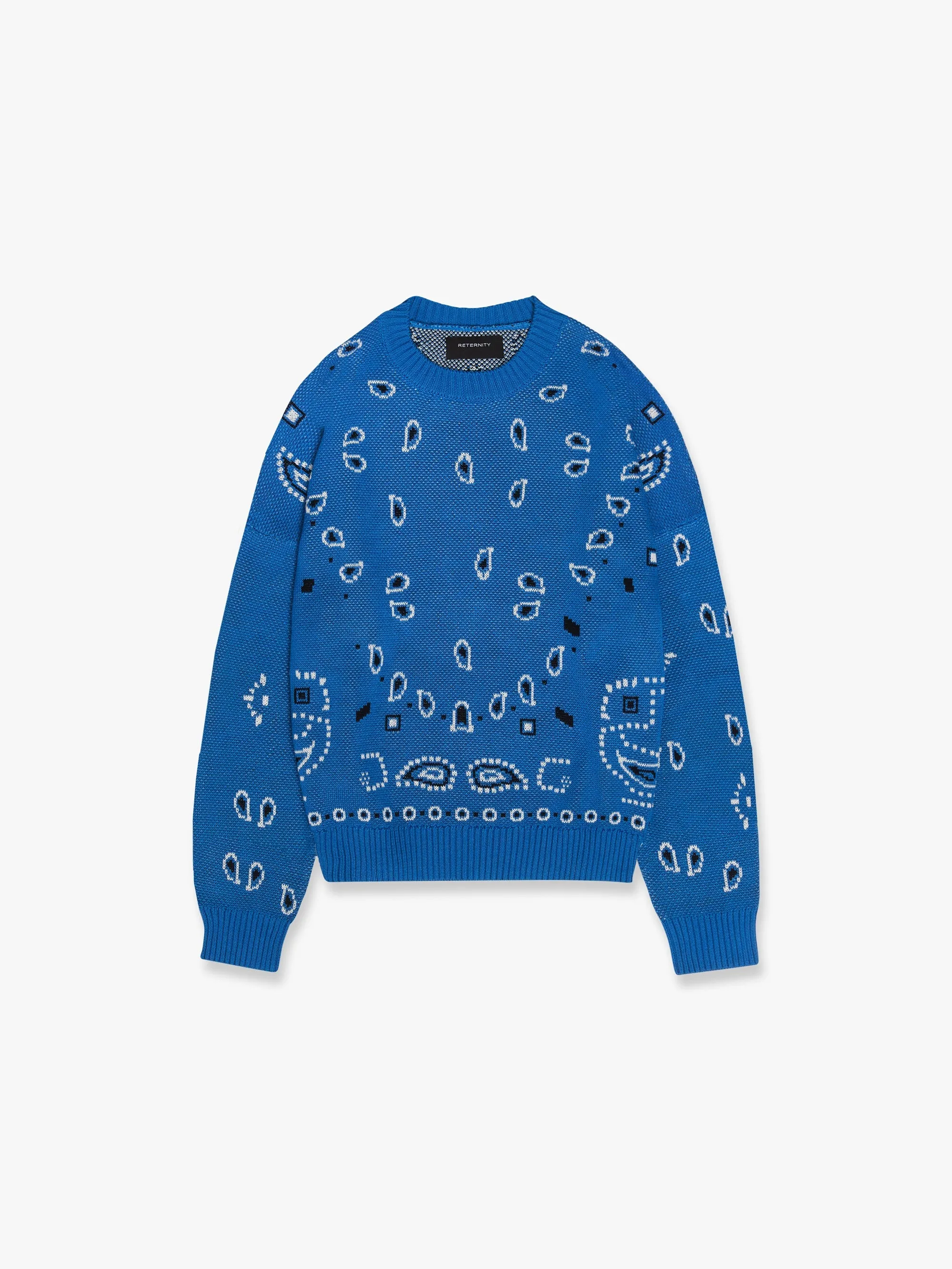 PAISLEY KNIT - ROYAL BLUE