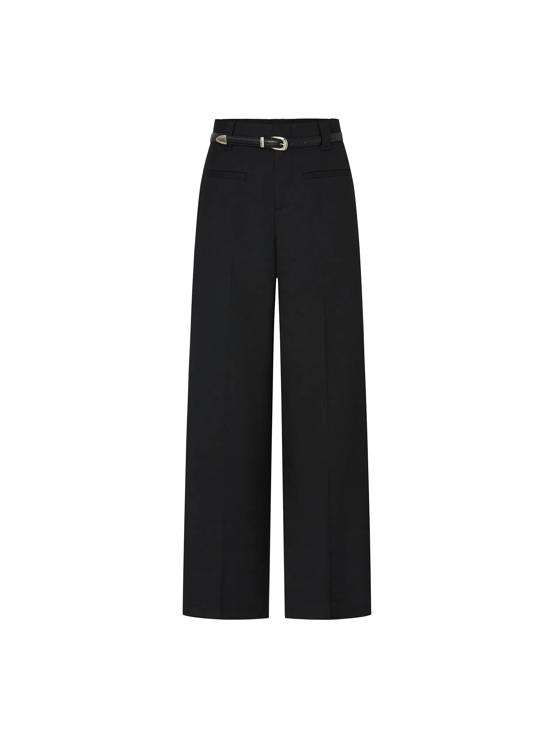 Patch pockets Straight Pants