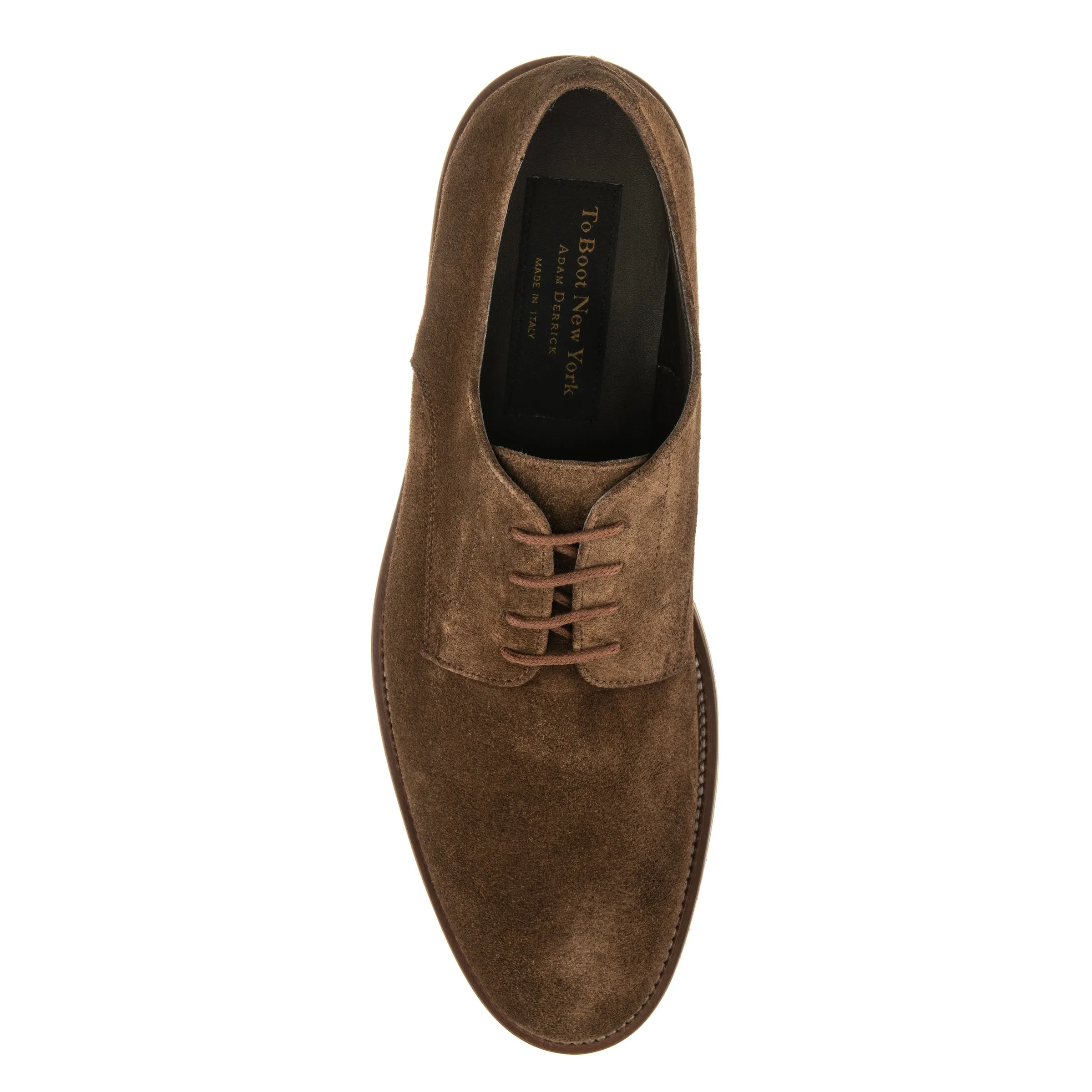 Peterson Mid Brown Suede Derby Lace Up