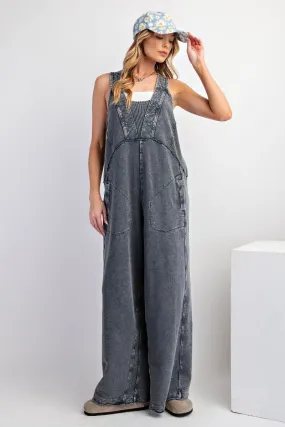 Piper Terry Cloth Jumpsuit - Grey