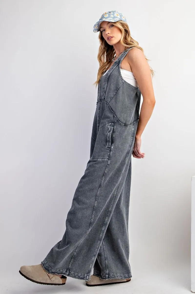 Piper Terry Cloth Jumpsuit - Grey