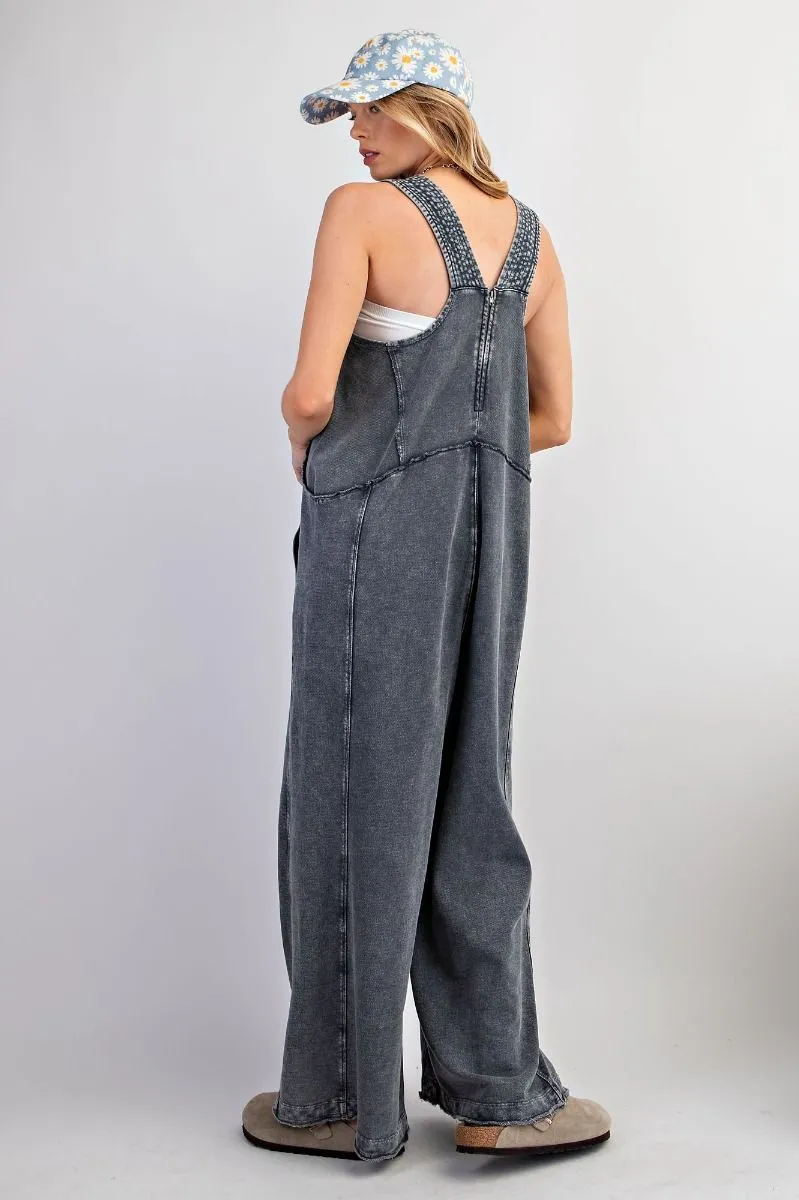 Piper Terry Cloth Jumpsuit - Grey