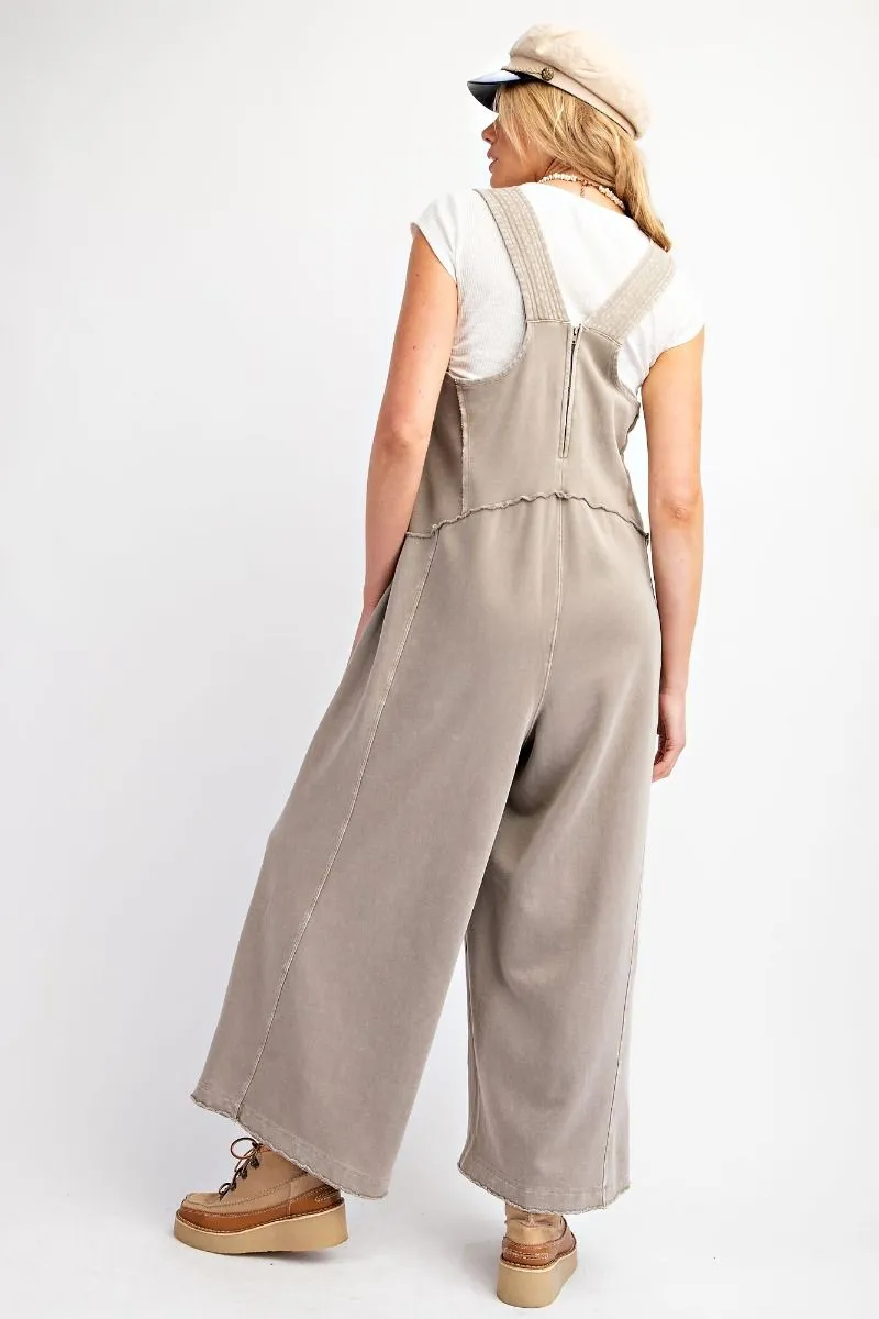 Piper Terry Cloth Jumpsuit - Mushroom