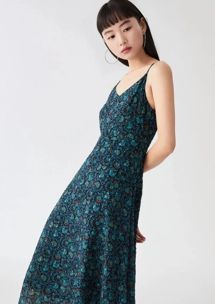 PRINTED CAMISOLE DRESS