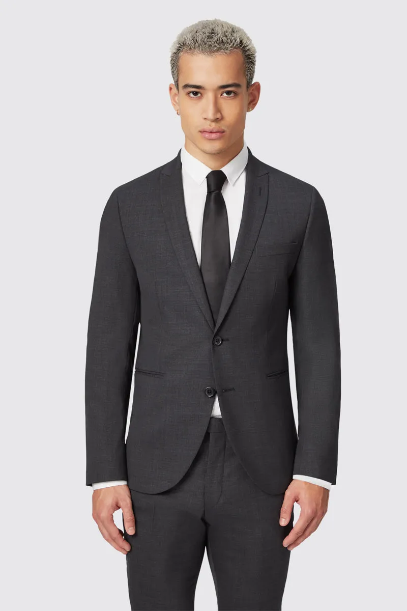 Priory Skinny Fit Suit Charcoal Suit