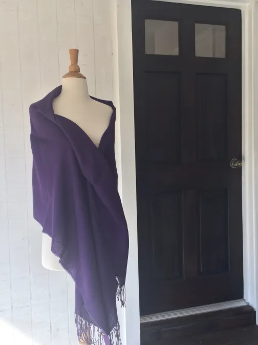 Purple Moon 100% Baby Alpaca Stole/Shawl/Scarf - Peru