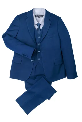 "Liam" Kids Indigo Suit (5-Piece Set)