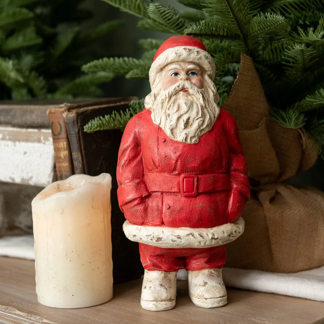 Red Vintage-Inspired Santa