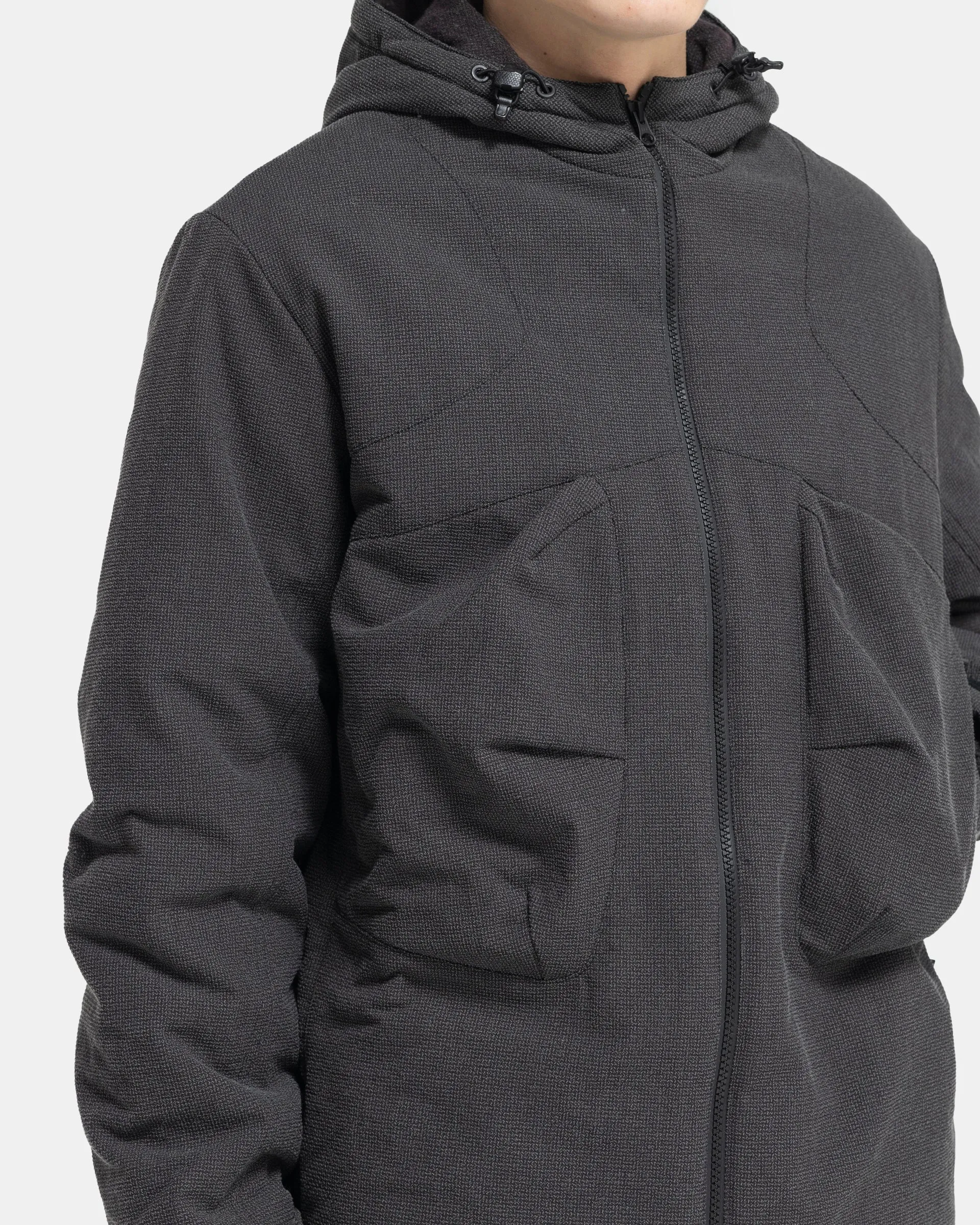 Rescue Padded Jacket in Asphalt Black