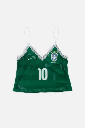 Rework Brazil Soccer Lace Tank - M