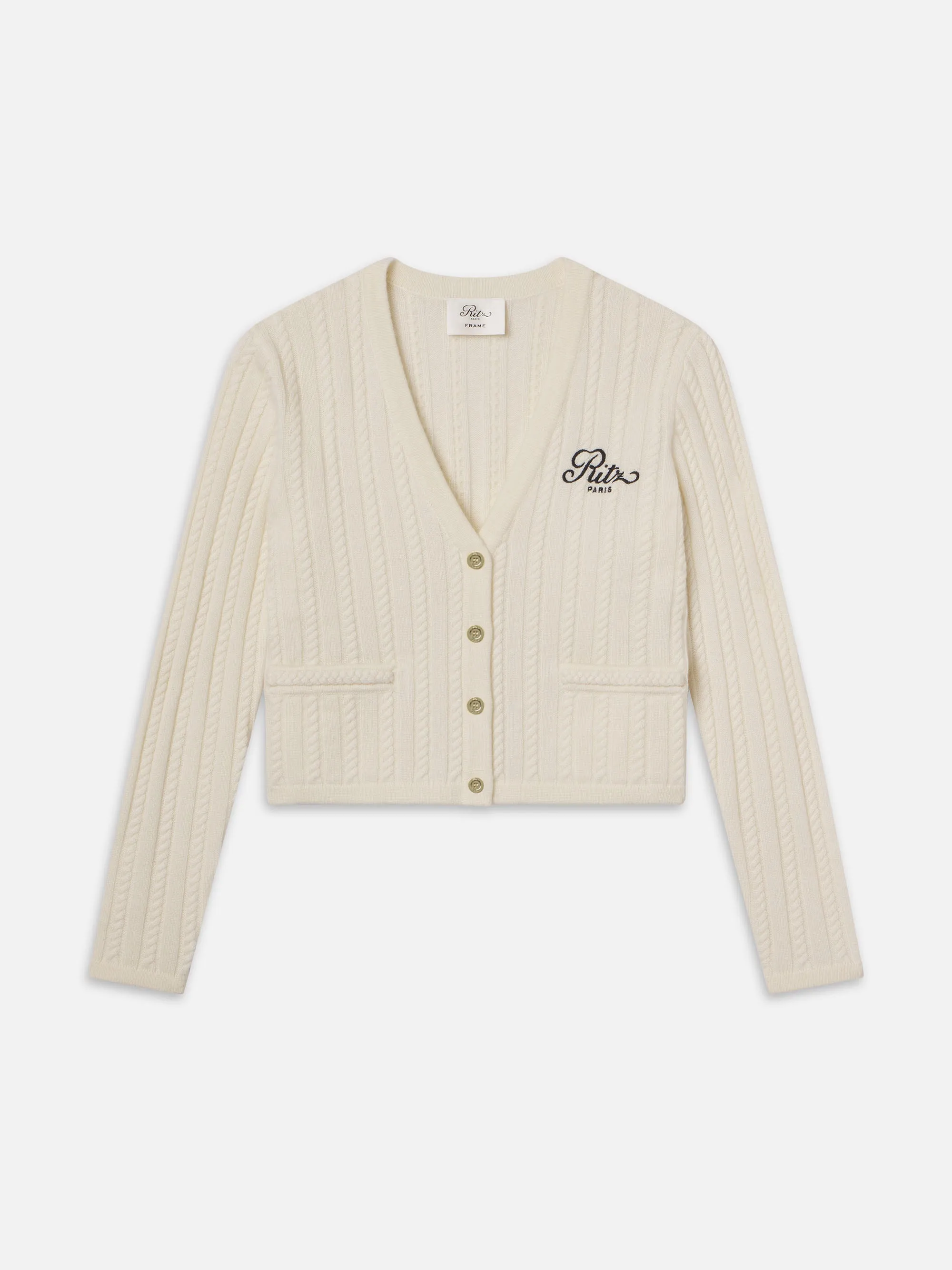 Ritz Cable Cardigan -- Cream