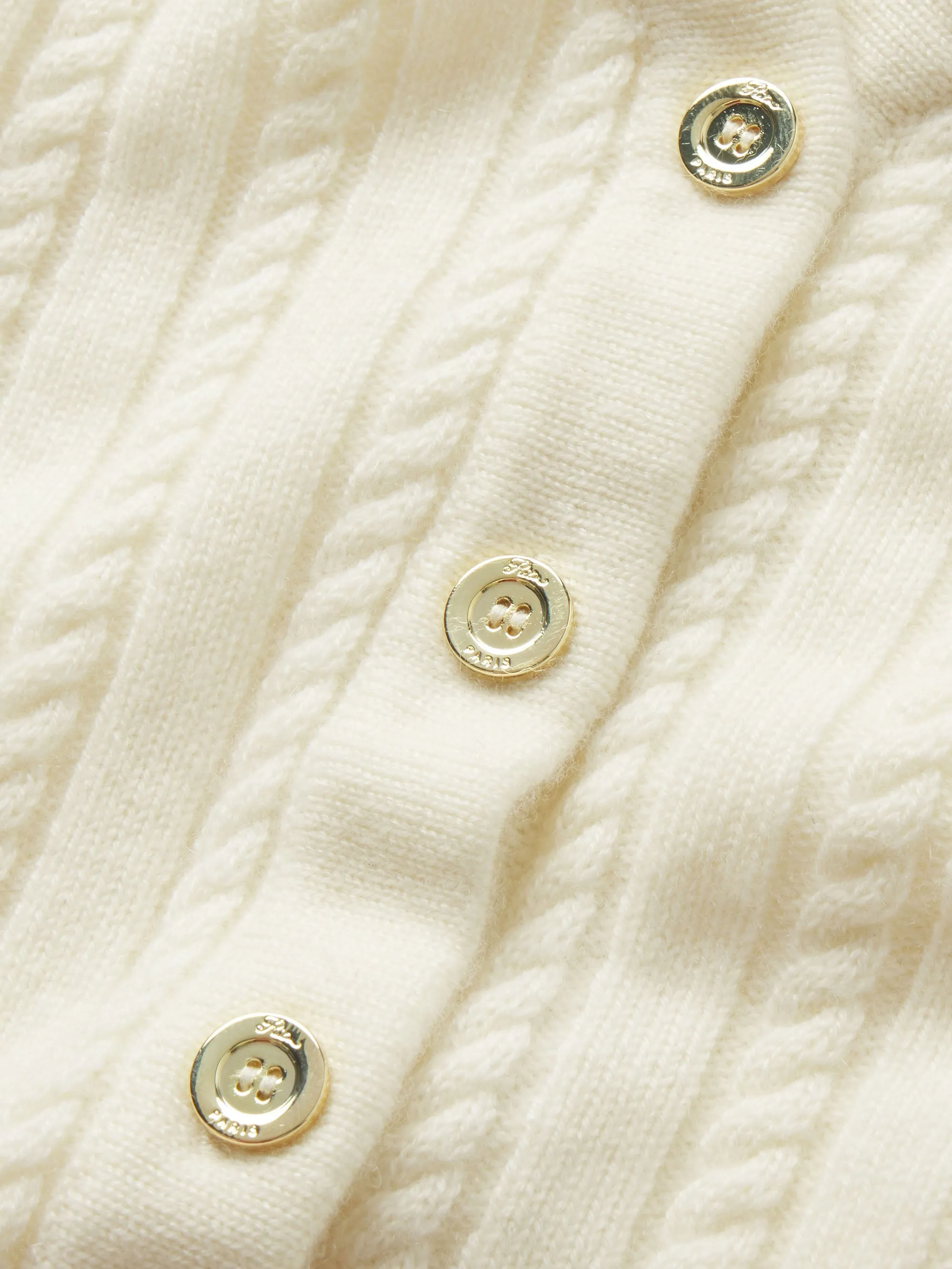 Ritz Cable Cardigan -- Cream