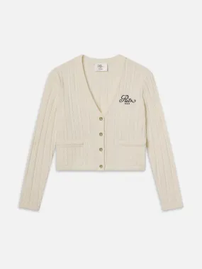 Ritz Cable Cardigan -- Cream