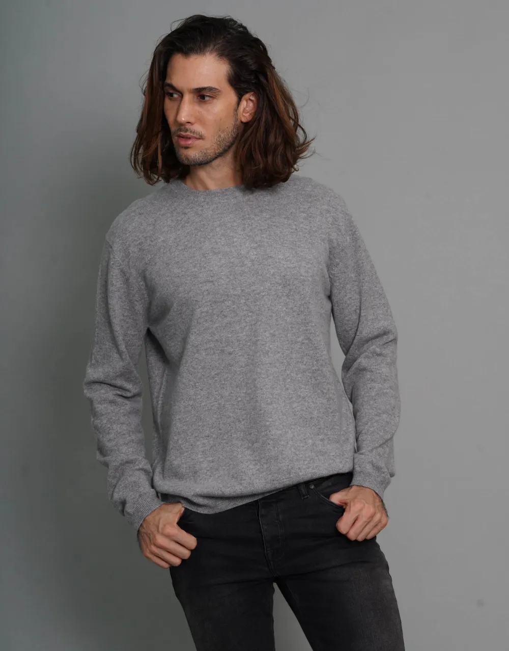 Round Neck Pullover in Derby