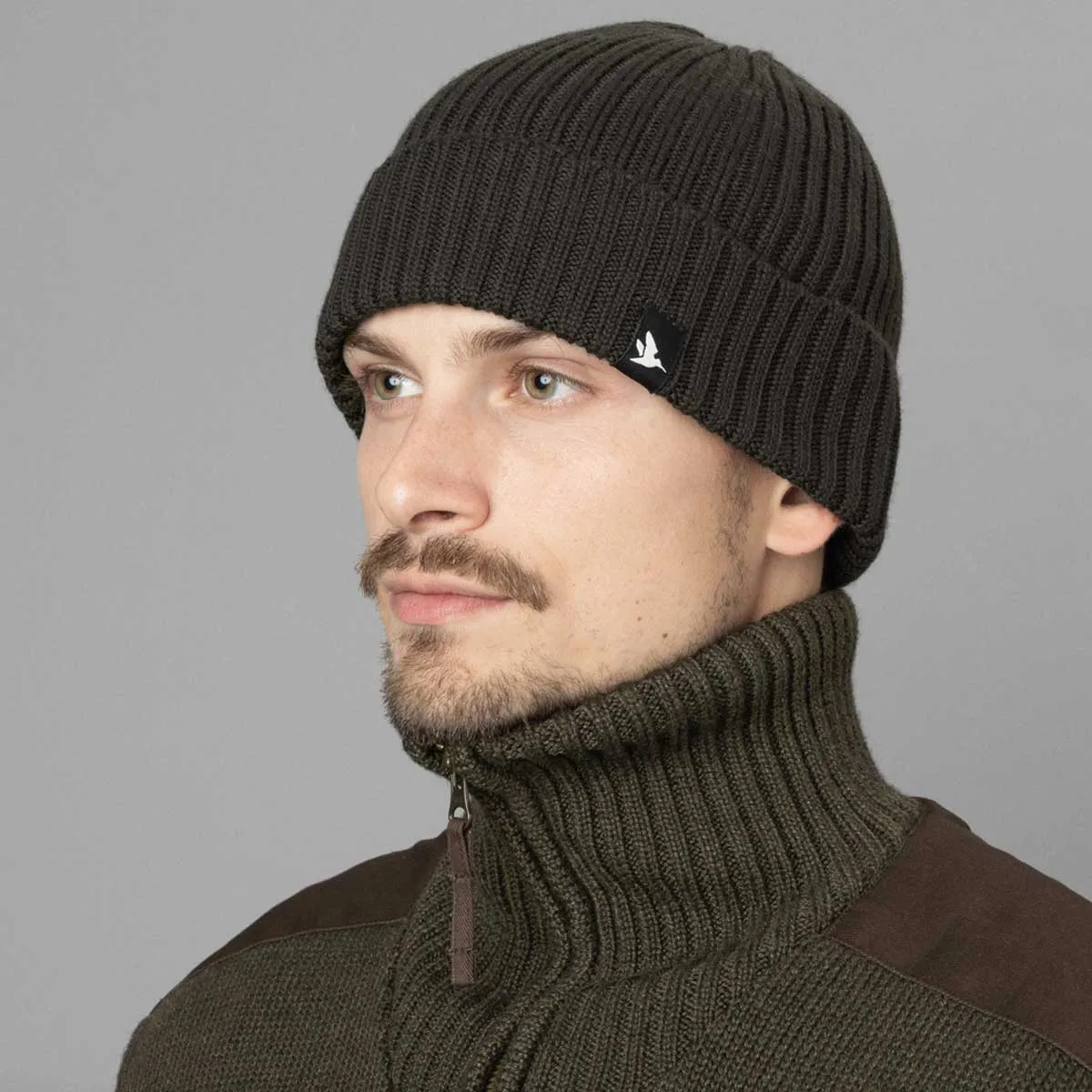 SEELAND Norite Beanie - Merino Wool - Grizzly Brown