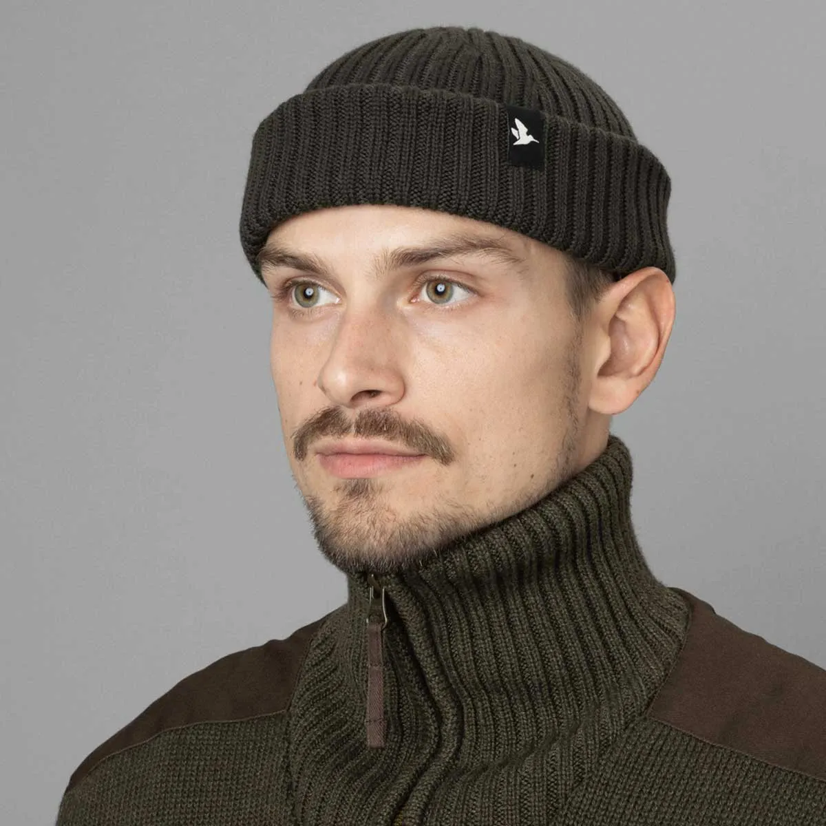 SEELAND Norite Beanie - Merino Wool - Grizzly Brown