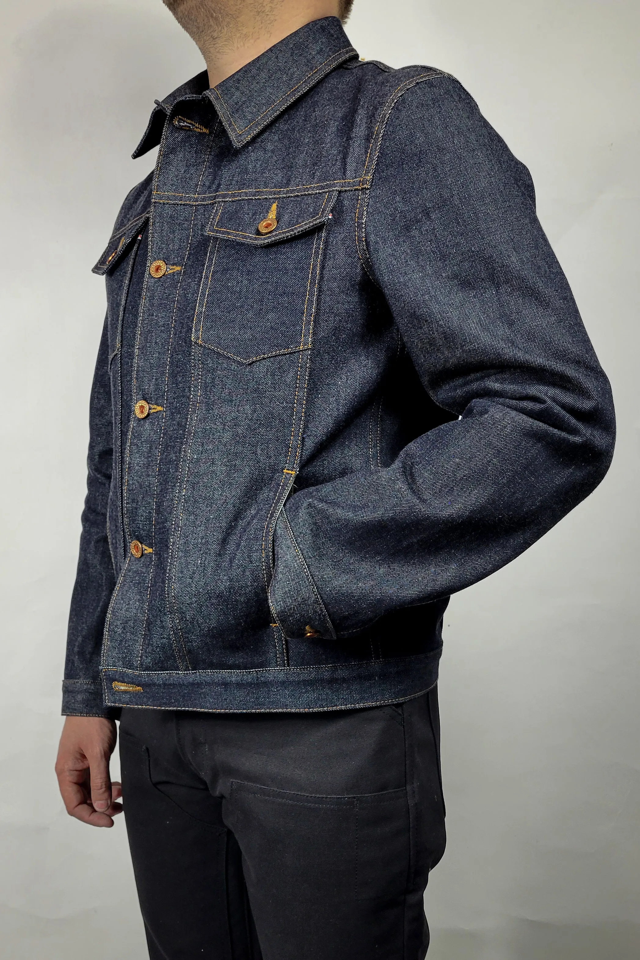 Selvedge Jacket - 14oz. Vidalia Mills Large Sample