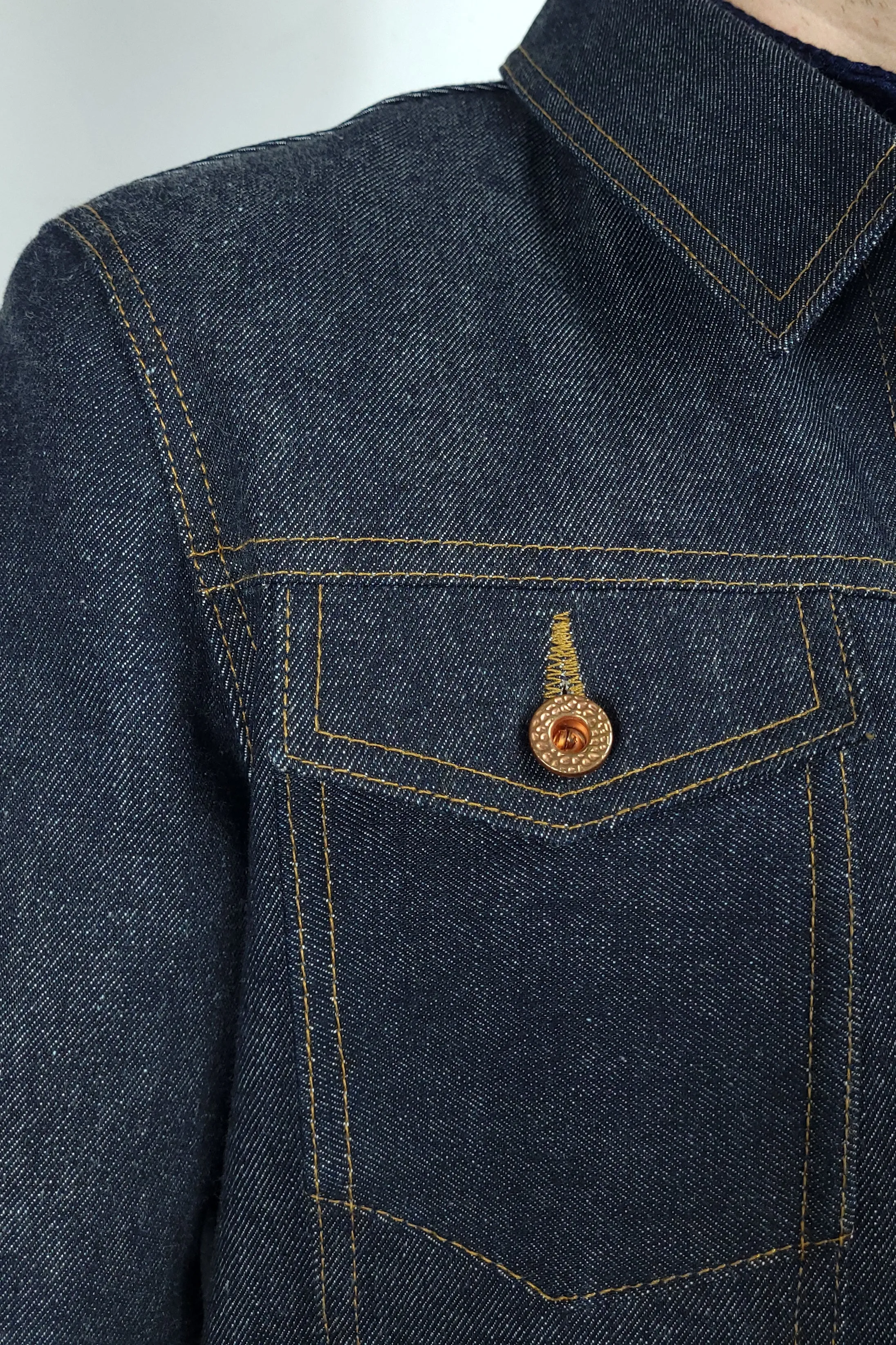 Selvedge Jacket - 14oz. Vidalia Mills Large Sample