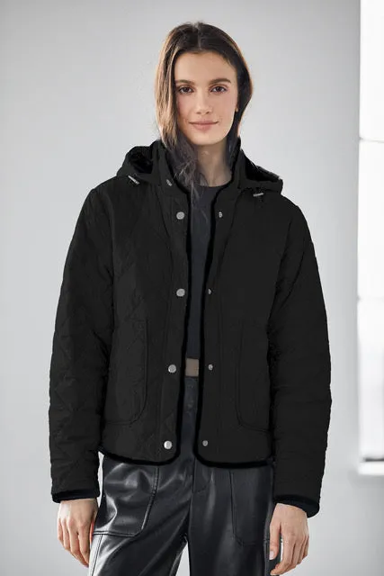 Shelby Short Quilted Hooded Jacket