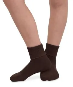 Smooth Toe Organic Cotton S/M Turn Cuff Socks (Asst. Colors-1 pair)