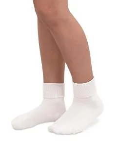 Smooth Toe Organic Cotton S/M Turn Cuff Socks (Asst. Colors-1 pair)