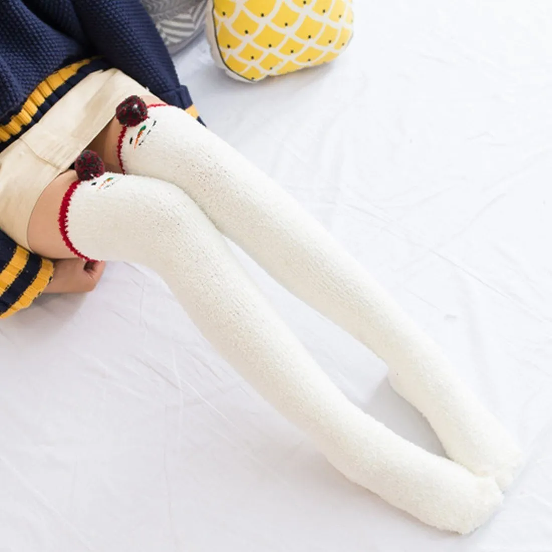 Snowman Thigh Highs