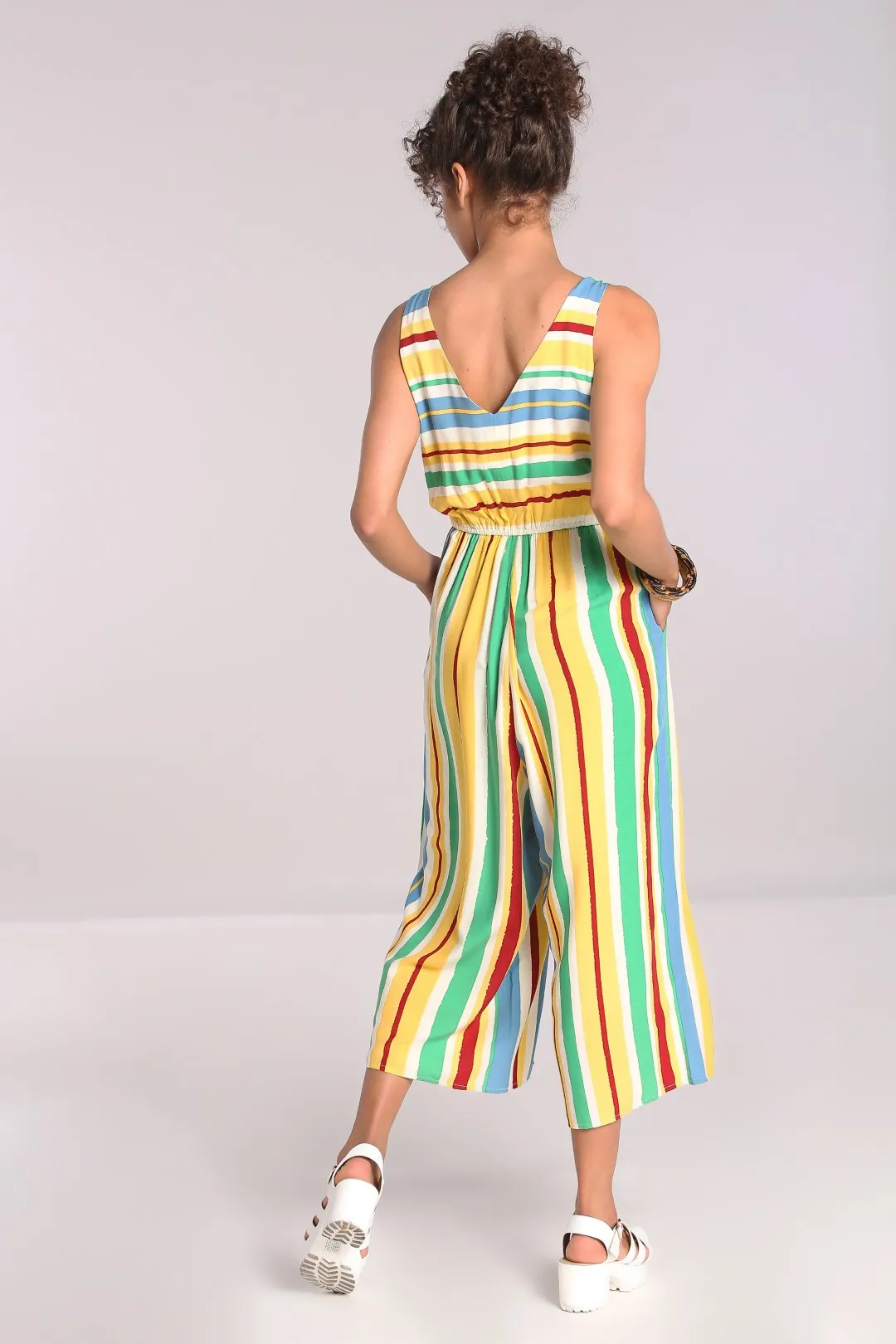 Solange Striped Jumpsuit 4XL only