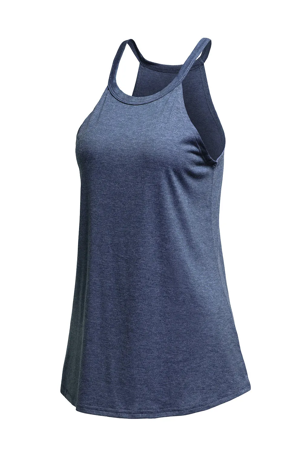 Solid Crewneck Tank Top