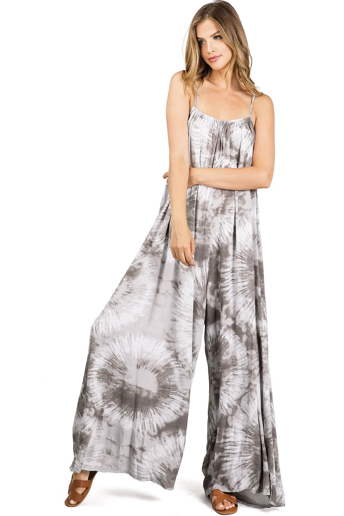 Starry Dye Wide-Leg Jumpsuit