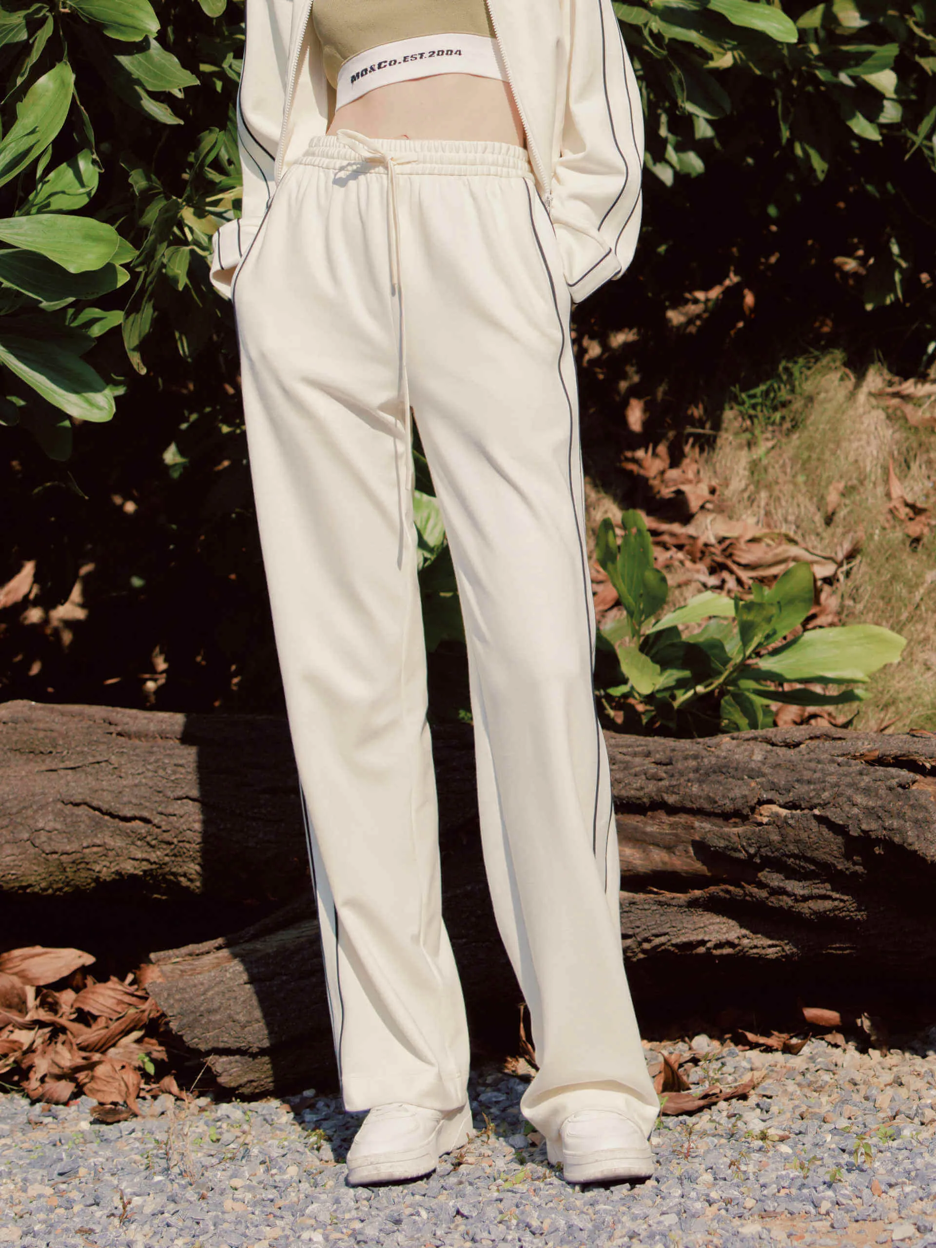 Straight Drawstring Casual Pants