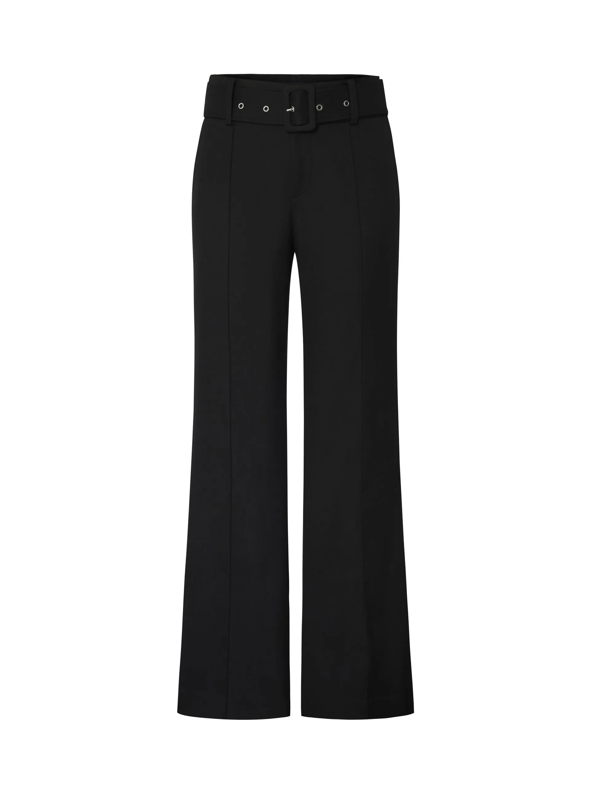 Straight Suit Pants with Belt