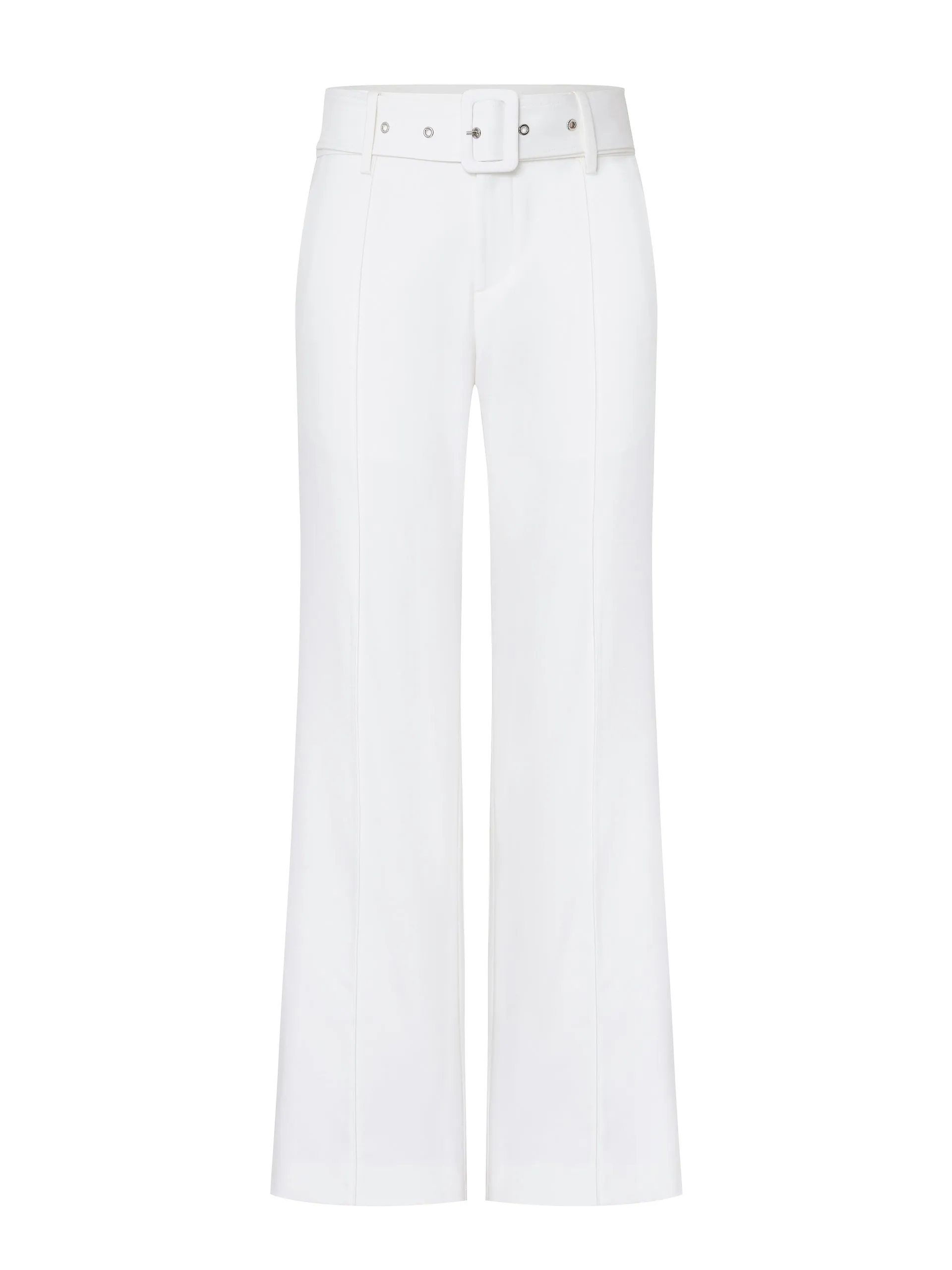 Straight Suit Pants with Belt