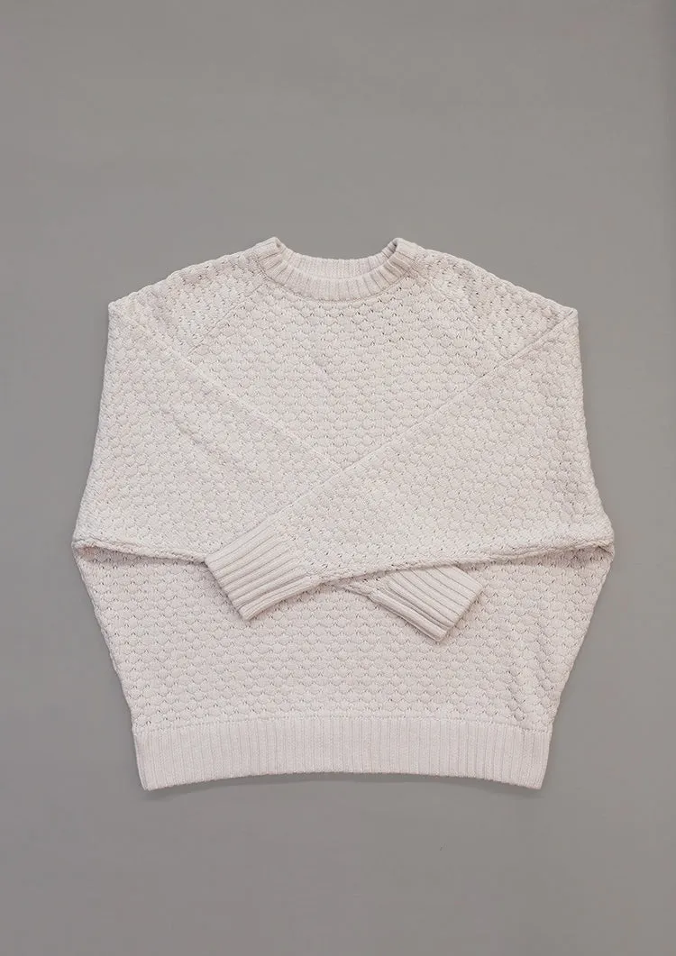 SWEATER OVERSIZE - KNIT PEARL ivory