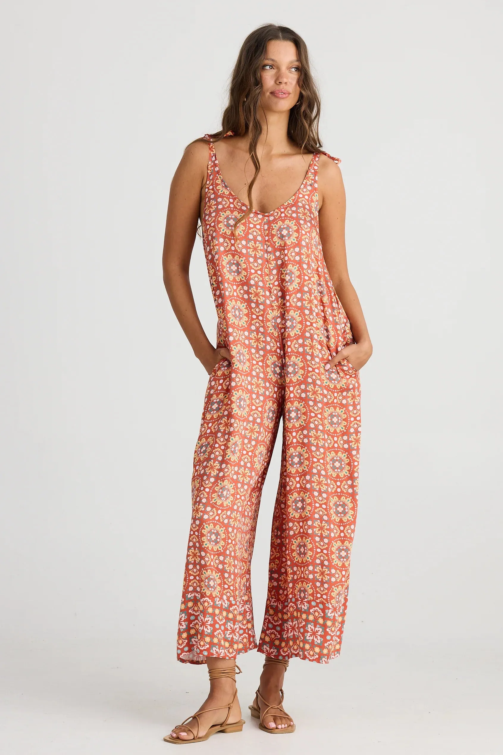 Temple Jumpsuit in Medina Spice